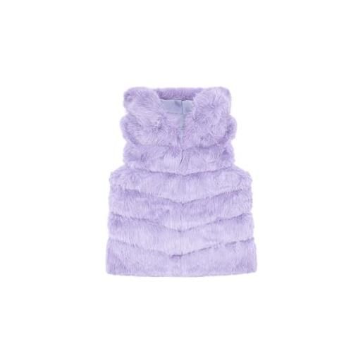 QUEEN HELENA pellicciotto smanicato caldo giacca invernale casual elegante donna plc03-1 (it, testo, taglia unica, regular, regular, standard, bianco)