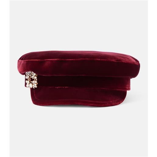 Roger Vivier cappello baker boy in velluto