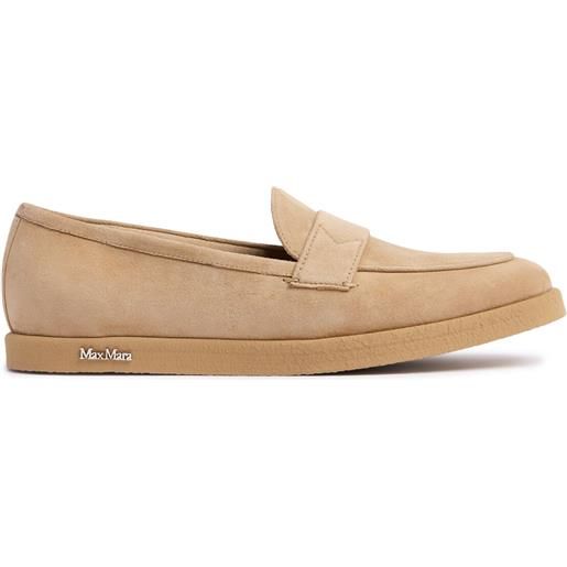 MAX MARA mocassini softmoc in camoscio 20mm