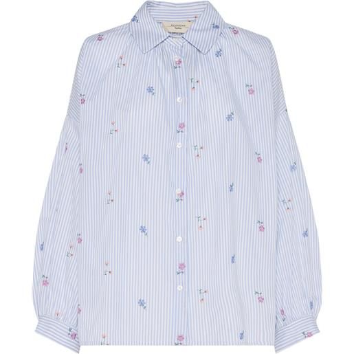 WEEKEND MAX MARA camicia gilly in popeline ricamato