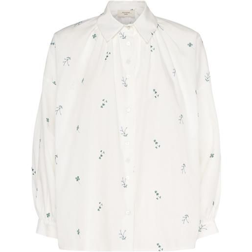 WEEKEND MAX MARA camicia gilly in popeline ricamato
