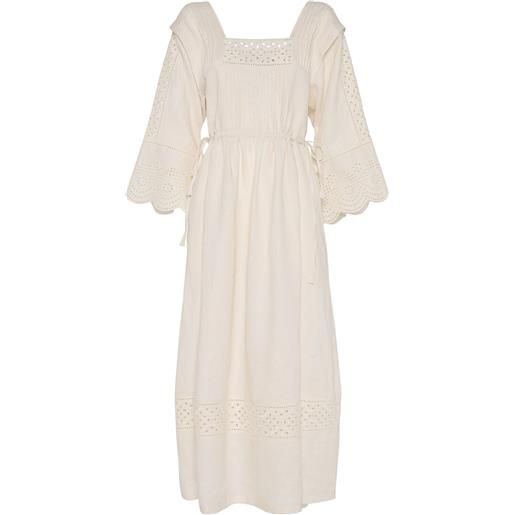 WEEKEND MAX MARA vestito midi luglio in lino