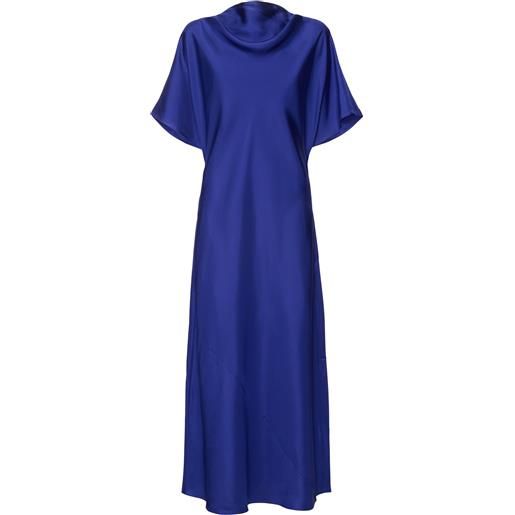 RÓHE vestito midi in seta drappeggiata