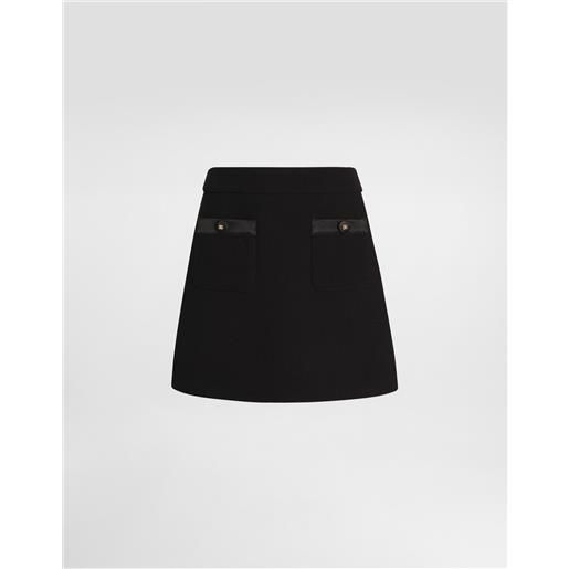 Dolce & Gabbana minigonna linea ad a in crêpe di lana