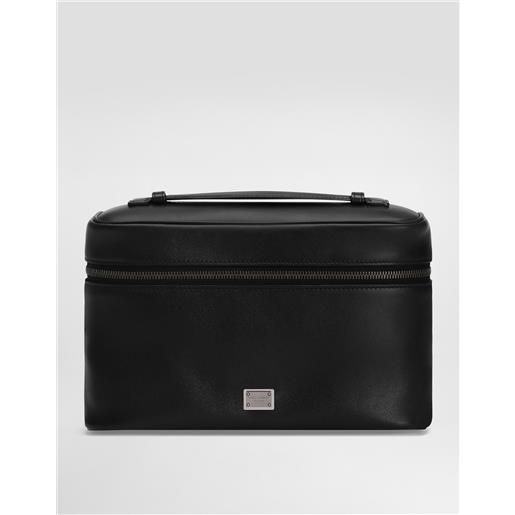 Dolce & Gabbana necessaire in pelle di vitello nappata