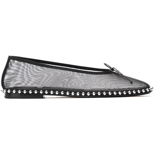 Alexander Wang ballerine lina ballchain - nero