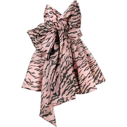 ZIMMERMANN abito matchmaker corto con fiocco oversize - rosa