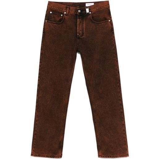Alexander McQueen jeans dritti - marrone