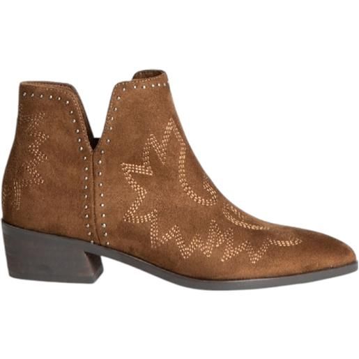 FGUUTYM Stivaletti Da Donna Con Tacco, Corti, Alla Caviglia, Stile Retrò, Da Donna, Con Tacco Alto, Motivo Leopardato, Chelsea, Marrone, 40 - 5