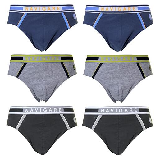 Navigare 6 slip ragazzo mutanda bimbo bambino 10-12-14-16 anni varie fantasie (21050zj, 14 anni)