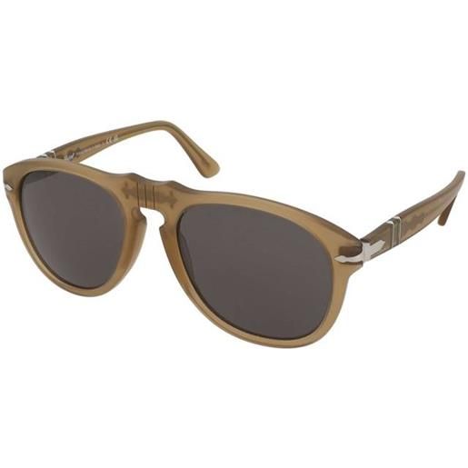 Persol po0649 1169/b1 | occhiali da sole graduati o non graduati | prova online | plastica | quadrati | marrone, trasparente | adrialenti