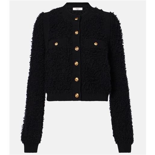 Chloe chloã© giacca cropped in tweed