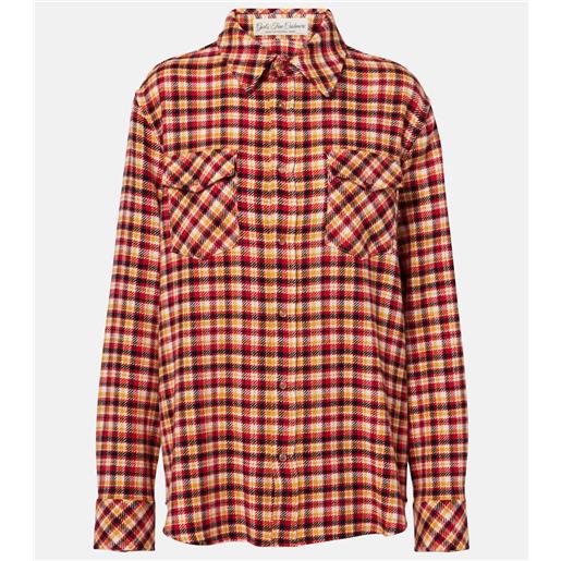 God's True Cashmere camicia time in cashmere a quadri