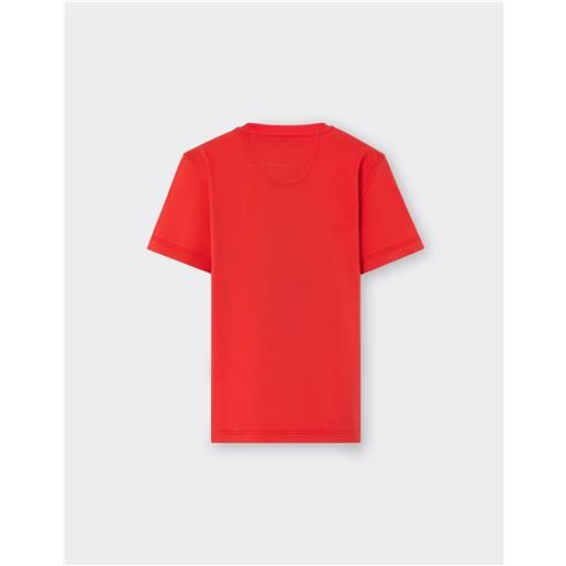 Ferrari t-shirt in cotone con logo Ferrari - male t-shirts rosso corsa 2y
