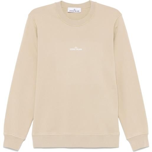 Stone Island felpa con stampa - toni neutri