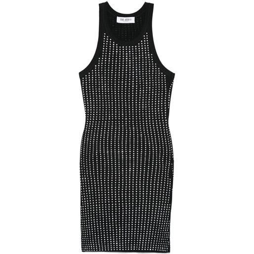 The Attico abito corto con strass - nero
