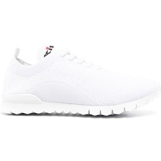 Kiton sneakers con ricamo - bianco
