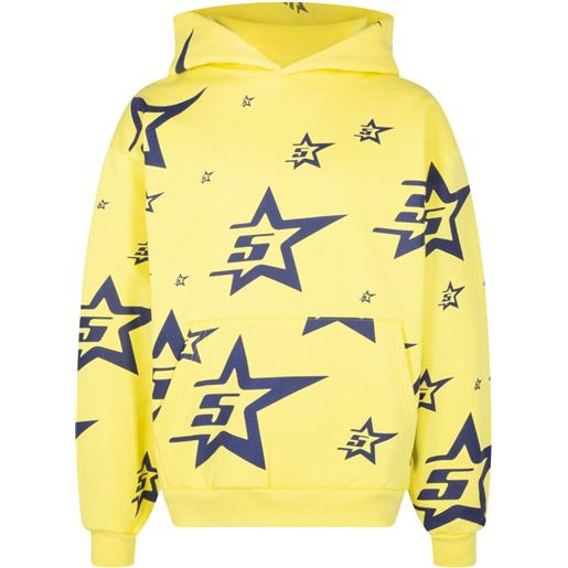SP5DER felpa con cappuccio 5star - giallo