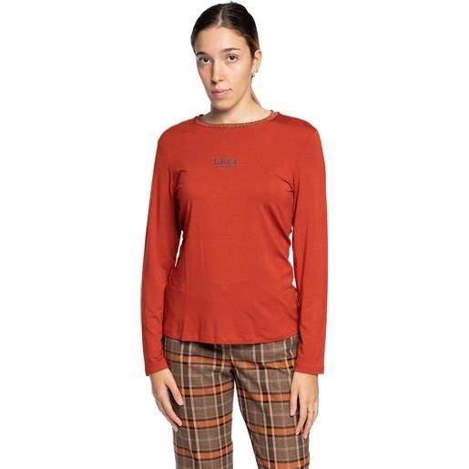 Laura Biagiotti maglia a maniche lunghe con piccolo logo laura biagiotti lb24i1551