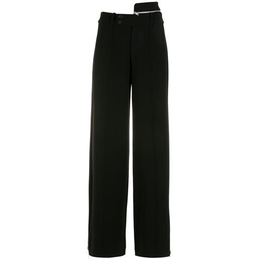 Gloria Coelho pantaloni a gamba ampia - nero