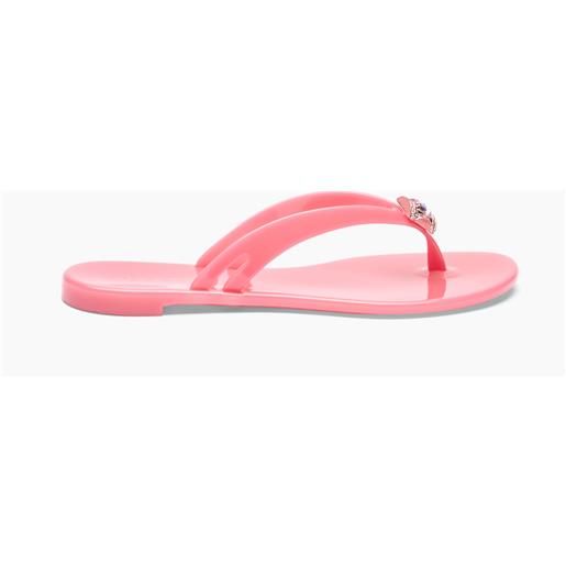 Casadei jelly flip flops coral