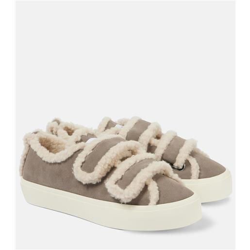 Inuikii sneakers in suede con shearling