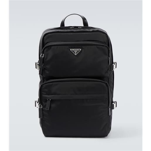 Prada zaino in re-nylon con pelle