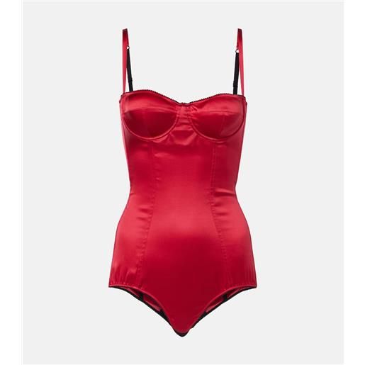 Dolce&Gabbana body in raso di misto seta