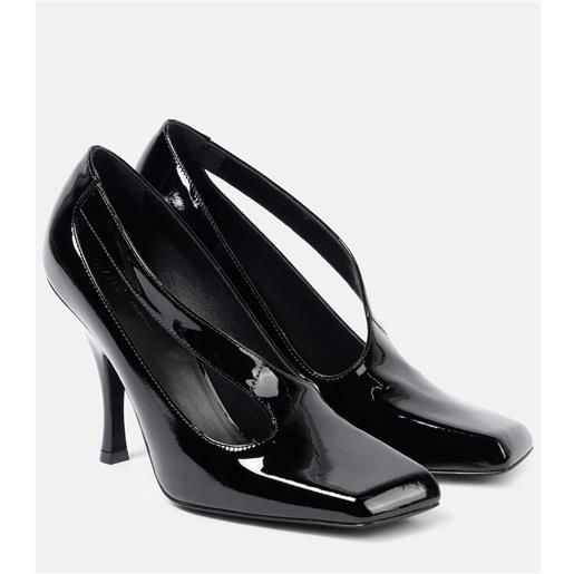 Khaite pumps eva 100 in vernice con cut-out