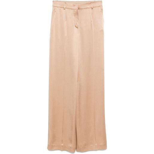 Alberta Ferretti pantaloni in raso - toni neutri