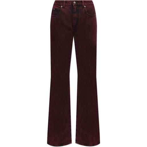 Alexander McQueen jeans svasati - rosso