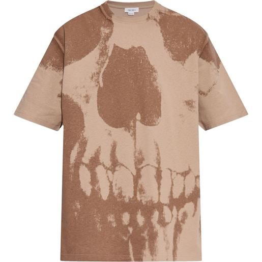 Alexander McQueen t-shirt con stampa - toni neutri