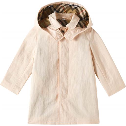 Burberry Kids cappotto hadley con cappuccio