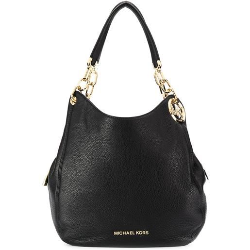 Michael Kors borsa a spalla lillie grande - nero