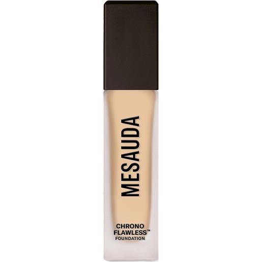 Mesauda chrono flawless foundation 07w fondotinta alta coprenza matte naturale 30 ml fluido