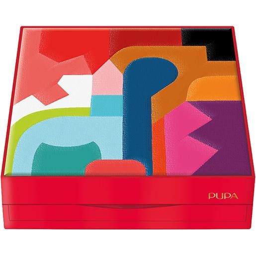 Pupa Pupart m 002 red palette viso occhi labbra 18,8 gr multiuso