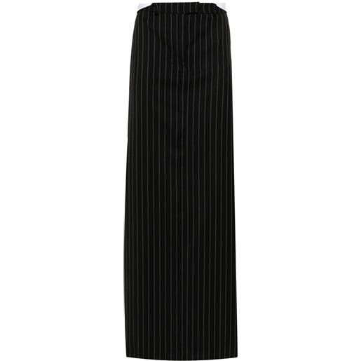 Martine Rose gonna gessata - nero