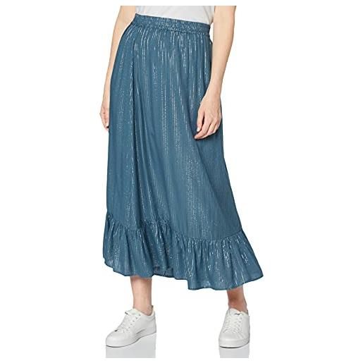 SPARKZ COPENHAGEN via skirt gonna, blu (blue mirage 756), 40 (taglia produttore: small) donna