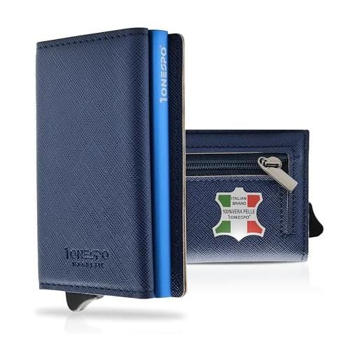 AfitLulu Portafoglio Uomo In Pelle PU, Classico Portacarte Portacarte Porta Carte Di Credito Slim Con 3 Scomparti Per Carte Di Credito, 2 Slots Per Banconote E Finestra 1 ID (Marrone - Foto 7