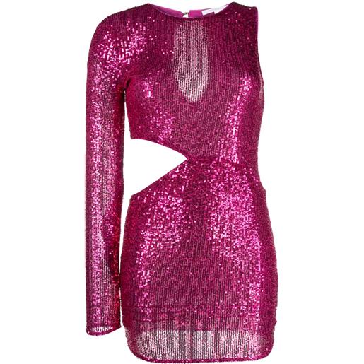 Patrizia Pepe abito corto con dettaglio cut-out - rosa