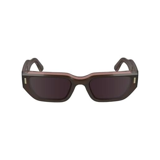 Calvin Klein unisex adult sunglasses ck24500s - brown/rose with solid dark purple lens