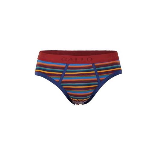 Gallo slip intimo uomo blu righe multicolor