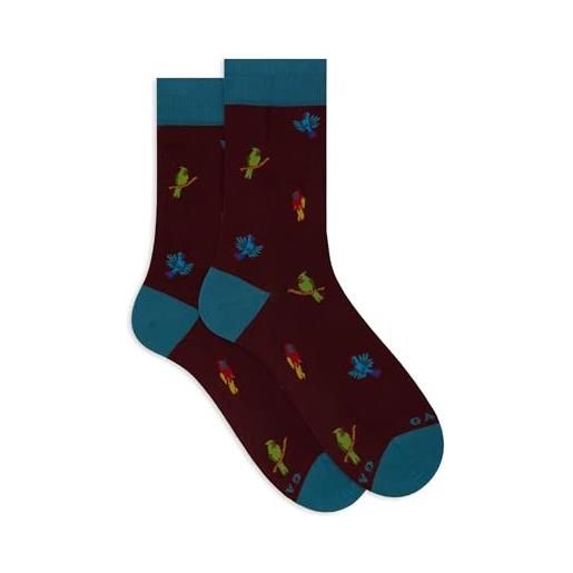 Gallo calze corte uomo bordò fantasia picchio