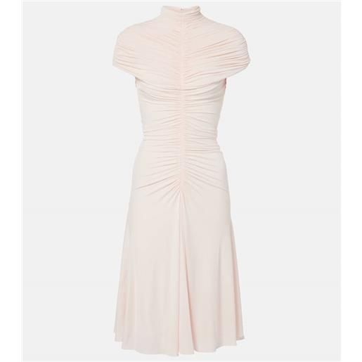 Alaia alaã¯a abito midi in jersey con volant