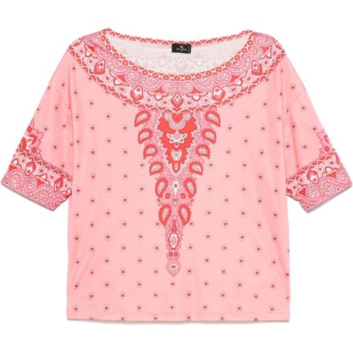 ETRO blusa con stampa paisley - rosa