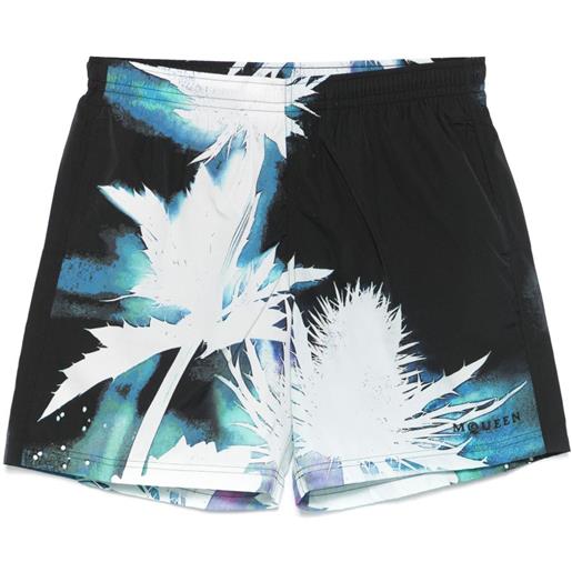 Alexander McQueen costume da bagno con stampa grafica - nero