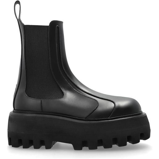 Alexander McQueen stivali in pelle - nero