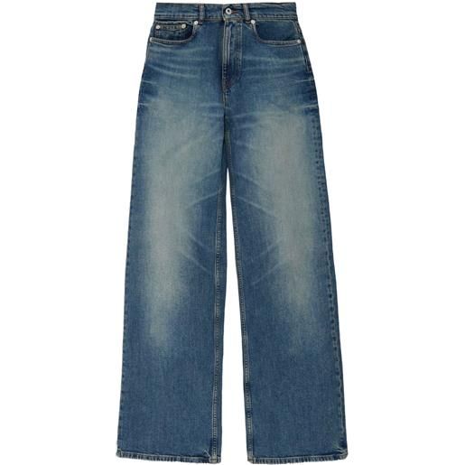 Kenzo jeans ayame a gamba ampia - blu