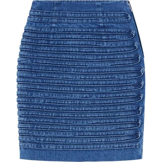 Versace minigonna denim - blu
