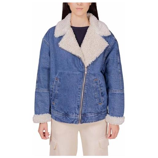 Levi's - giubbotto donna oversize in denim con dettagli in pile - taglia xs